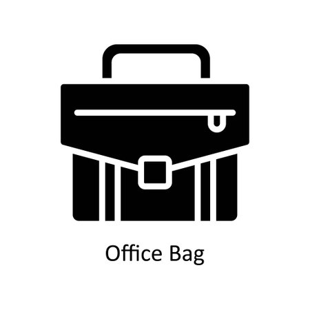 office bag vector  Solid  Icon Design illustration. Business And Management Symbol on White background EPS 10 Fileのイラスト素材