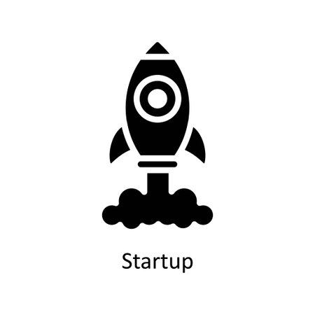 Startup vector  Solid  Icon Design illustration. Business And Management Symbol on White background EPS 10 Fileのイラスト素材