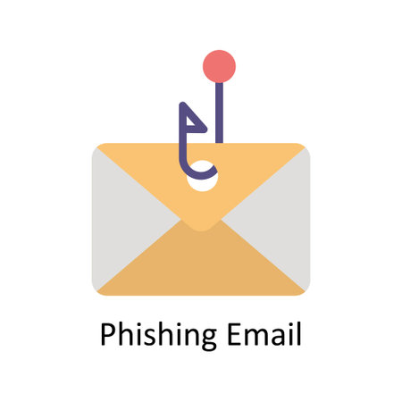 Phishing Email Vector  Flat icon Style illustration. EPS 10 Fileのイラスト素材