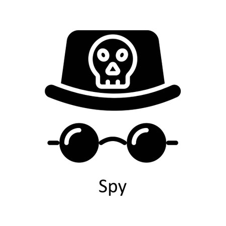 SPY vector Solid icon style illustration. EPS 10 Fileのイラスト素材
