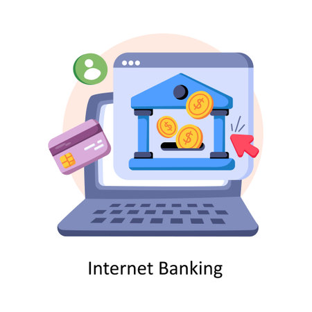 Internet Banking isometric stock illustration. EPS File stock illustrationのイラスト素材