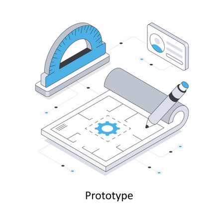 Prototype isometric stock illustration. EPS File stock illustrationのイラスト素材
