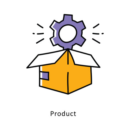 Product Filled Outline Stock illustration. EPS File Stock illustrationのイラスト素材