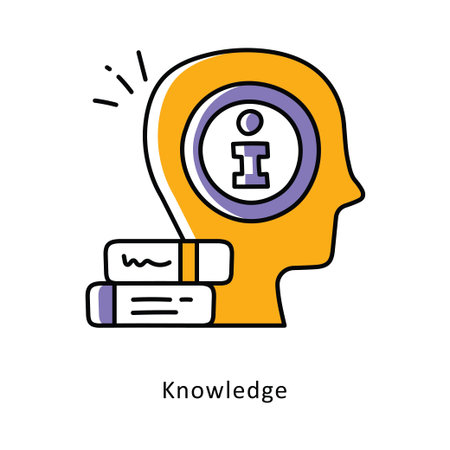 Knowledge Filled Outline Stock illustration. EPS File Stock illustrationのイラスト素材