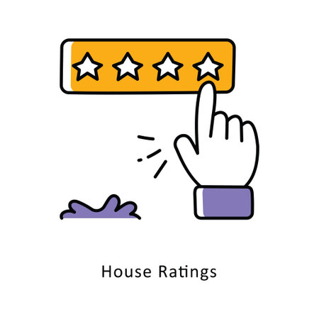 House Ratings Sold Filled  Outline stock illustration. EPS File stock illustrationのイラスト素材
