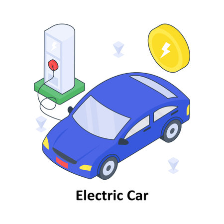 Electric Carのイラスト素材