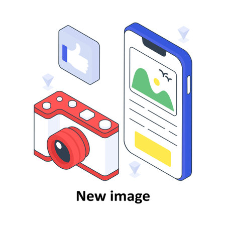 New image isometric Colored illustration. EPS File stock illustrationのイラスト素材