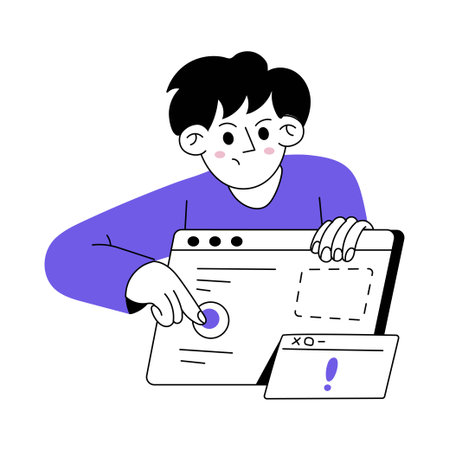 Web Error Vector Illustration. EPS 10 Fileのイラスト素材