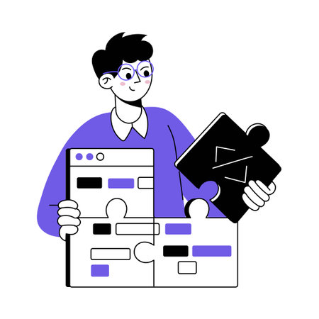 Web Develop Vector Illustration. EPS 10 Fileのイラスト素材