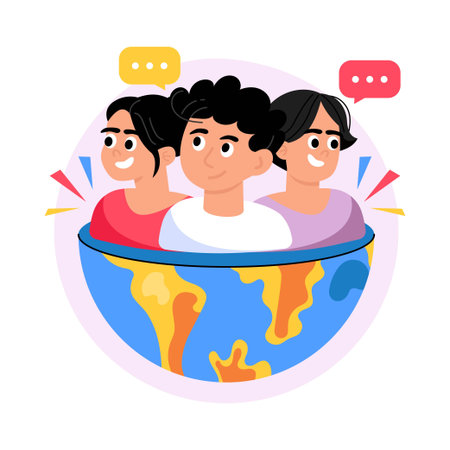 Social Change Concept Style illustrations. EPS 10 File