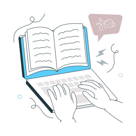 Stress Writing Flat Style Design Vector illustration. EPS 10 Fileのイラスト素材