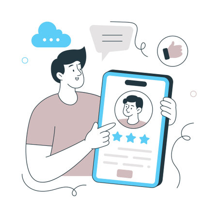 Testimonial  Flat Style Design Vector illustration. EPS 10 Fileのイラスト素材