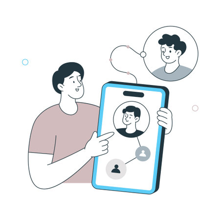 Social Network Flat Style Design Vector illustration. EPS 10 Fileのイラスト素材