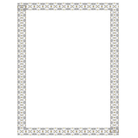 Certificate border frame vintage calligraphyのイラスト素材