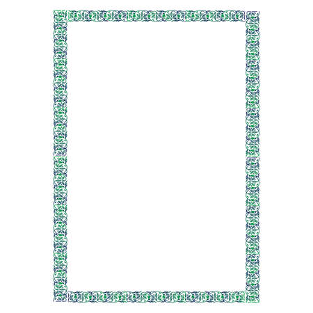 arabesque border frame illustration vector fileのイラスト素材