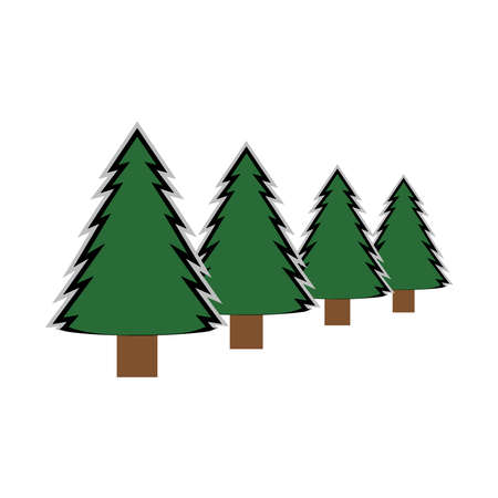 Christmas or pine vector tree of Christmas dayのイラスト素材
