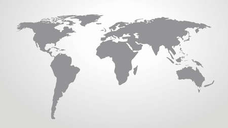 World map vector perspective viewのイラスト素材