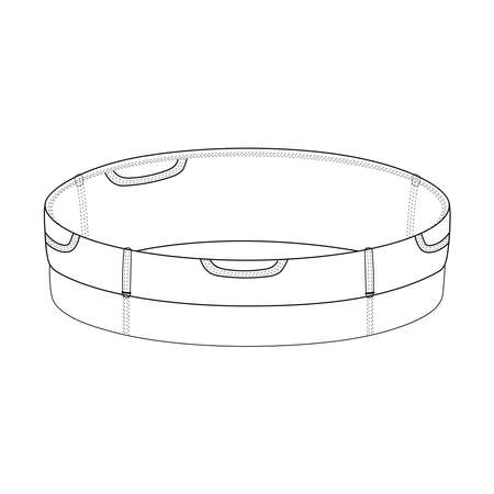 West Belt line art drawing vector drawingのイラスト素材
