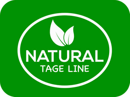 Natural Tage line vector logo or icon, Natural Tage line logoのイラスト素材