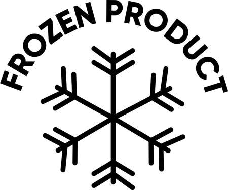 Frozen product vector symble icon or logoのイラスト素材