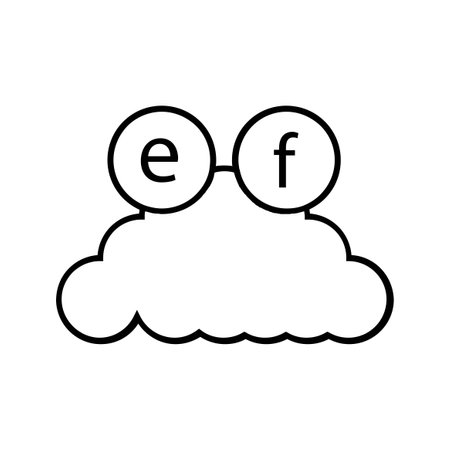cloud computing with euro symbol icon over white background, line style, vector illustrationのイラスト素材