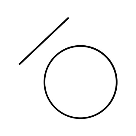 number six icon over white background, line style concept, vector illustrationのイラスト素材