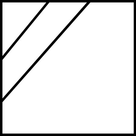 Black and white border, frame with copy space. Simple minimal design.のイラスト素材