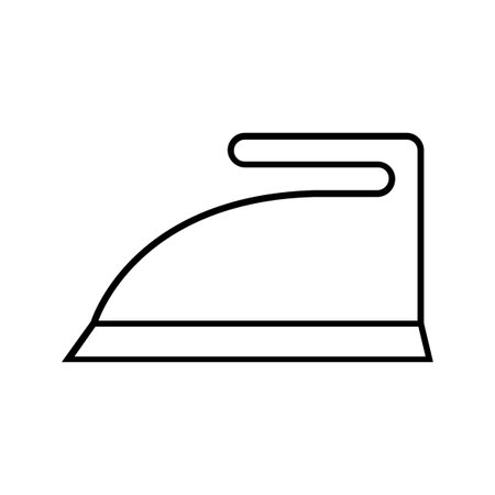 iron line style icon design, Cleaning service wash home hygiene equipment domestic interior housework and household theme Vector illustrationのイラスト素材