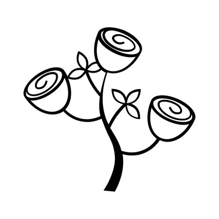 cute rose flower isolated icon vector illustration designicon vector illustration designのイラスト素材