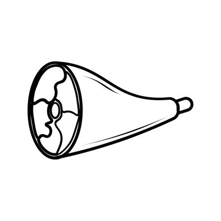 halogen lamp icon over white background, line style, vector illustrationのイラスト素材
