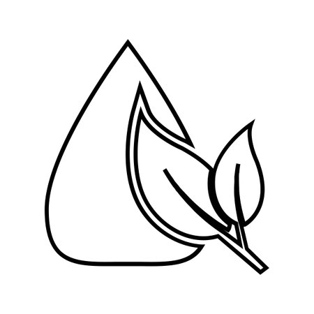 ecology leafs plant isolated icon vector illustration design  black and whiteのイラスト素材