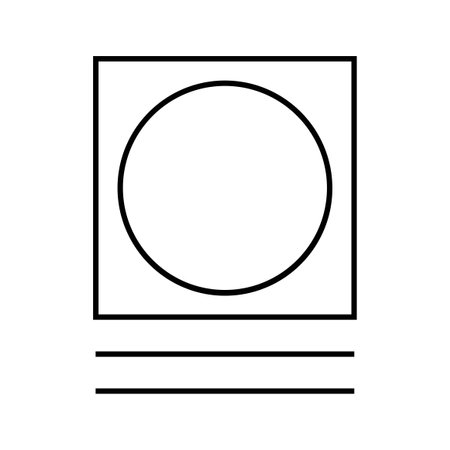 circular frame icon over white background, line style, vector illustrationのイラスト素材