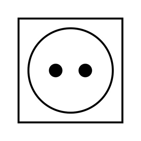 Electric socket icon on white background. Vector illustration. Eps 10.のイラスト素材