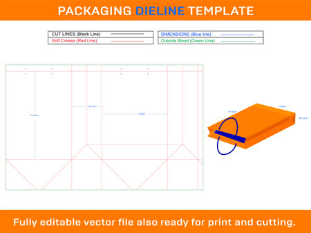 bag 26x12x35 cm Shopping Bag Dieline Templateのイラスト素材
