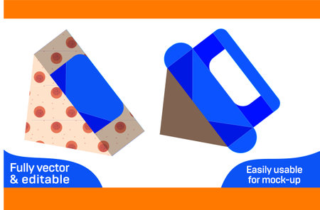 Cosmetic display box, gift and food box 3D designのイラスト素材