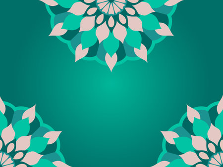 The Less Stress Mandala Background for Adults Volume vector fileのイラスト素材