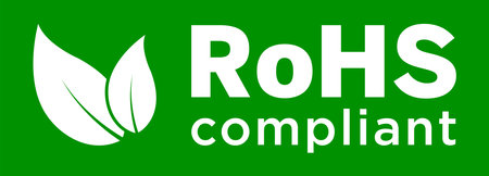 Green background logo Vector RoHs compliant icon or logo vector fileのイラスト素材