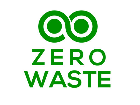 Zero waste vector logo or icon, White background Zero waste logo vector fileのイラスト素材