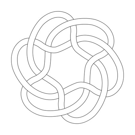 Simple celtic mandala coloring book page for kdp book interior. Peaceful Petals, Ability to Relax, Brain Experiences, Harmonious Haven, Peaceful Portraits, Blossoming Beauty mandala design.のイラスト素材
