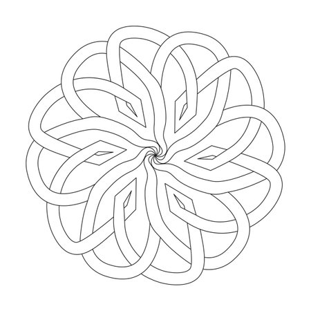 Dreamy celtic mandala Details coloring book page for kdp book interior. Peaceful Petals, Ability to Relax, Brain Experiences, Harmonious Haven, Peaceful Portraits, Blossoming Beauty mandala design.のイラスト素材