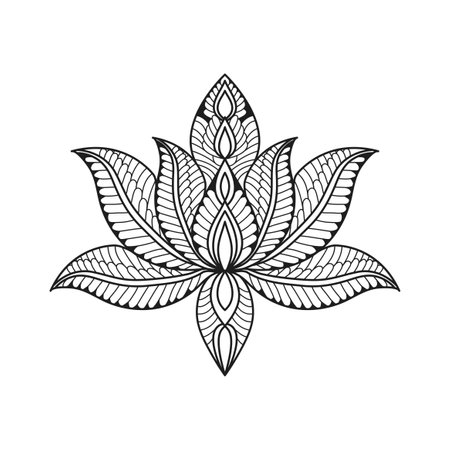 Affirmations Lotus Mandala coloring book page for kdp book interior. Peaceful Petals, Ability to Relax, Brain Experiences, Harmonious Haven, Peaceful Portraits, Blossoming Beauty mandala design.のイラスト素材