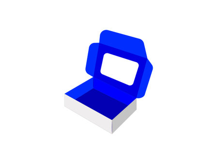 Rectangle Box, Gift Box, Dieline Template, Vector Fileのイラスト素材