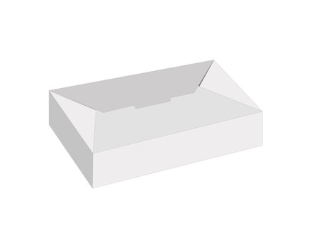 Rectangle Box, Storage Box, Packaging Box, Dieline Template, Vector Fileのイラスト素材