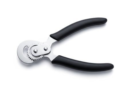 Pliers isolated on white background. Clipping path included. Clipping path included.の素材