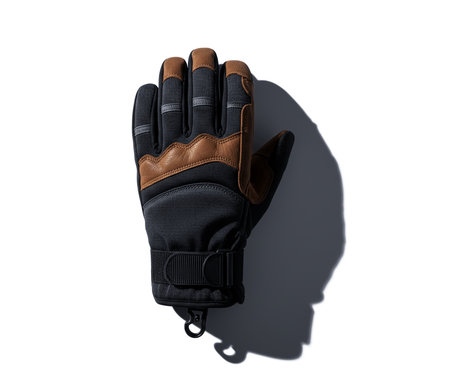 Leather golf gloves isolated on white background. 3D illustration.の素材