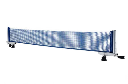 Blue metal rack isolated on a white background. 3d rendering.の素材