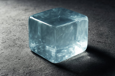 Warm winter boots with fur on the background of a wooden doorの素材