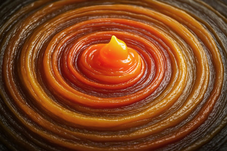 Close up of a candle in a wax candle holder. Selective focus.の素材