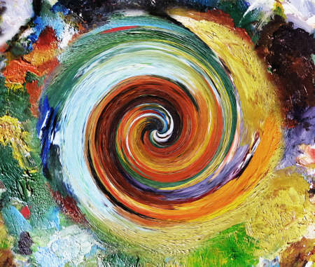 Abstract-paintings. Oil colorful  paint.Raster versionの写真素材