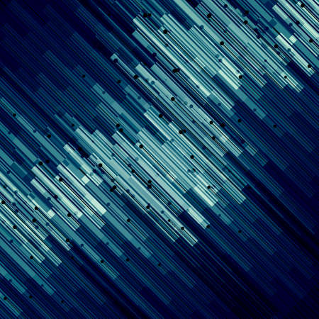 Abstract technology diagonal contour objects. Light futuristic concept, digital blue and turquoise. Vector modern backgroundのイラスト素材